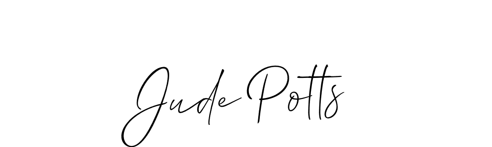 Jude Potts stylish signature style. Best Handwritten Sign (Allison_Script) for my name. Handwritten Signature Collection Ideas for my name Jude Potts. Jude Potts signature style 2 images and pictures png